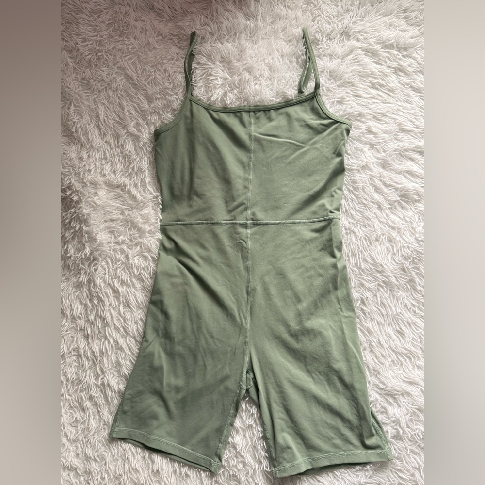 Automet Sage Green Athletic Jumpsuit